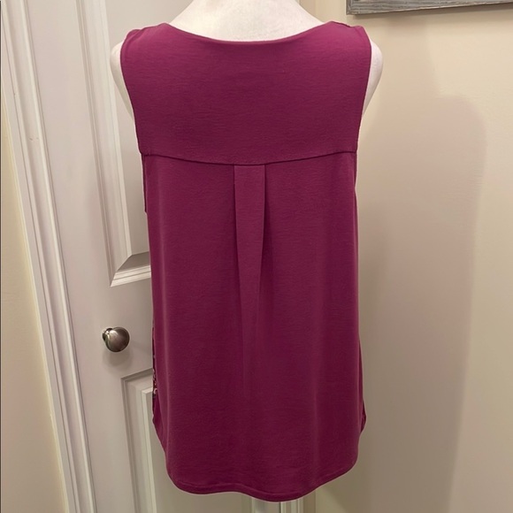 Allen B. By Allen Schwartz Pink Sleeveless Boxy Tank Top EUC Large - Picture 5 of 13
